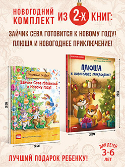 Комплект из 2-х книг: Полезный Новый год с Севой и Плюшей якимов и путешествие плюша