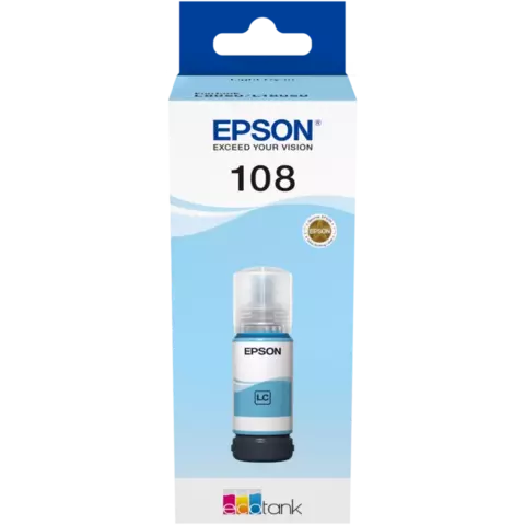 Контейнер EPSON T09C тип 108 со светло-голубыми чернилами для L8050/L18050, 70 мл (7200 стр.)