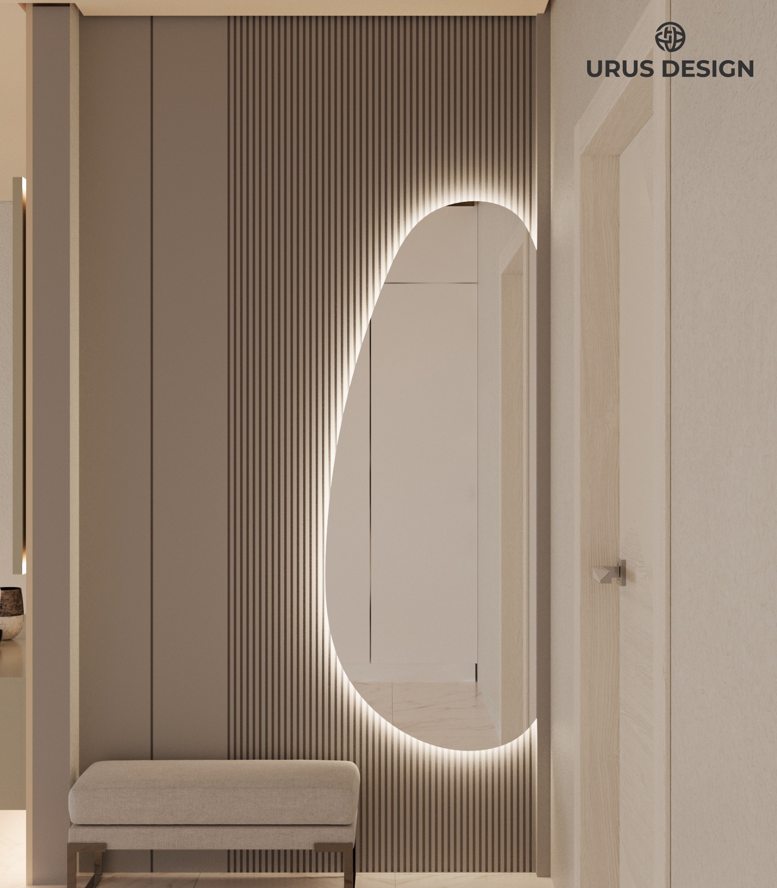 Зеркало фигурное с LED подсветкой