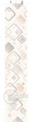 Панель ПВХ термопечать Ромбика бежевая 408 2700х250 мм