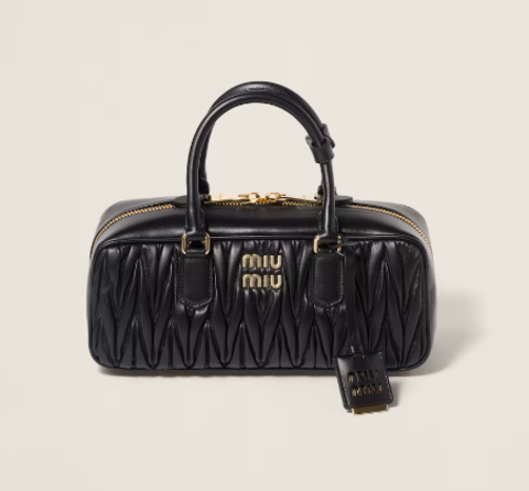Сумка MIU MIU Arcadie matelassé из кожи наппа, черный