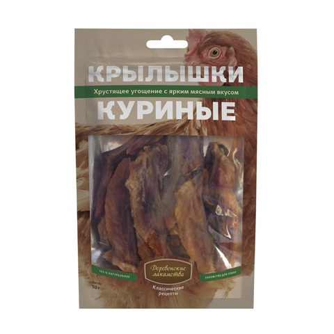 Деревенские лакомство для собак Крылышки куриные 50г