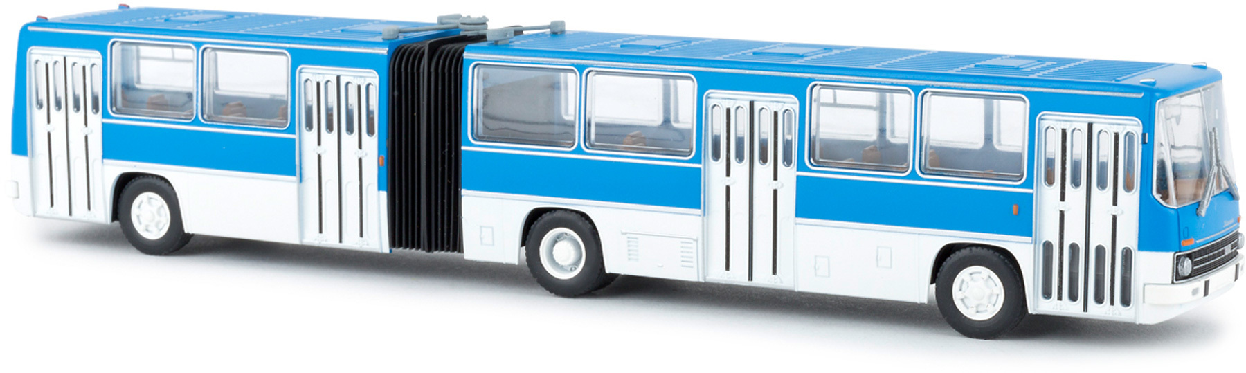 Автобус-гармошка Ikarus 280 blue-white - купить с доставкой по России |  Семафор-toys