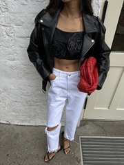 Джинсы MOM с дырками