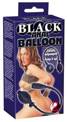 Черный анальный расширитель с грушей Simply Anal Balloon - 