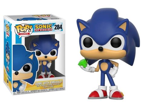 Фигурка Funko POP! Sonic the Hedgehog: Sonic with Emerald (284)