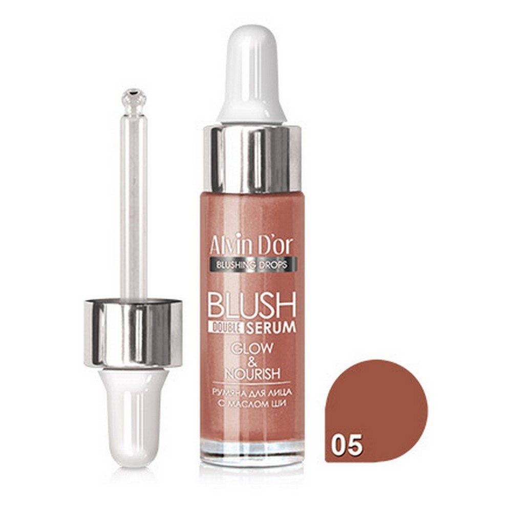 Румяна жидкие с маслом Ши для лица Blush Double Serum