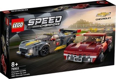 Lego konstruktor Speed Chevrolet Corvette C8.R Race Car and 1968 Chevrolet Corvette