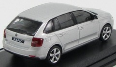 Skoda Rapid Spaceback 2014 silver Brilliant metallic Abrex 1:43