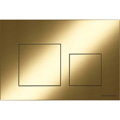Ceramica Nova CN12-002BG Кнопка смыва Balance, клавиши Square, цвет брашированное золото, арт. CN12-002BG фото