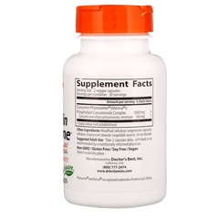 Doctor's Best, Curcumin Phytosome, с Meriva, 500 мг, 60 растительных капсул