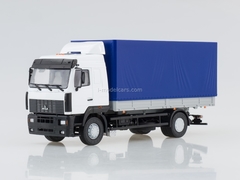 MAZ-5340 flatbed white-blue 1:43 AutoHistory