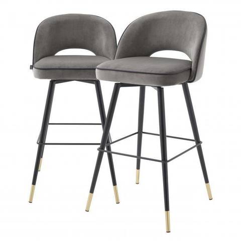 Барный стул CLIFF (набор из 2 шт.) серый