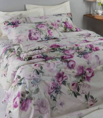 Постельное белье семейное Mirabello Moon Peony R09 Rose