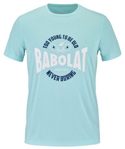 Футболка теннисная Babolat Exercise Graphic Tee Men - angel blue heather