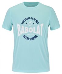 Футболка теннисная Babolat Exercise Graphic Tee Men - angel blue heather