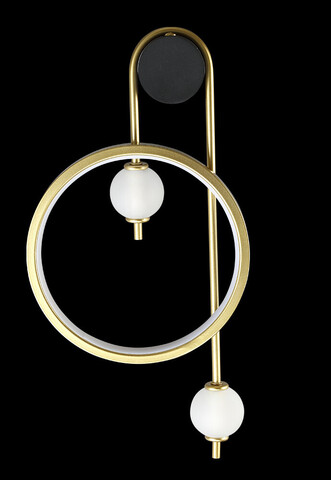 Настенный светодиодный светильник Crystal Lux RODRIGO AP20W LED BLACK/GOLD