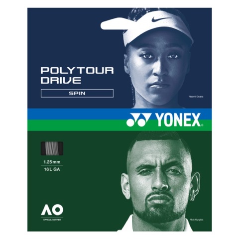 Струны Yonex POLY TOUR DRIVE SPIN SILVER (1.25мм / 12м)