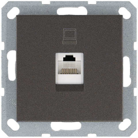 Розетка компьютерная RJ45 Cat.5e (UTP). Цвет Мокко. Jasmart. G6105Z