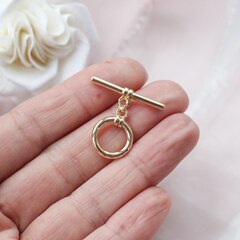 Замочек - тогл 14 мм, позолота З101