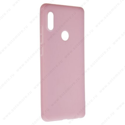 Накладка силиконовая Soft Touch ультра-тонкая для Xiaomi Redmi Note 5 Pro розовая