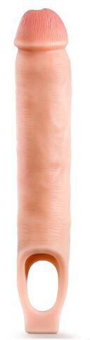 Телесная насадка-удлинитель 11.5 Inch Silicone Cock Sheath Penis Extender - 29,2 см. - Blush Novelties Performance Plus BL-22693