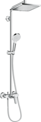 Душевая система со смесителем для душа, хром Hansgrohe Crometta E 240 Showerpipe 27284000