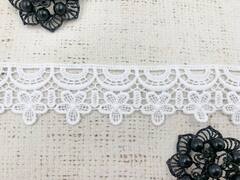 Кружево плетёное, ш. 4,3 см, белый