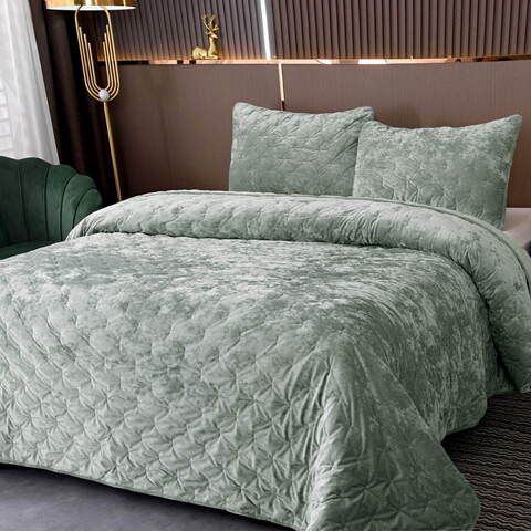 Покрывало 160x220 Sofi De MarkO Алира изумрудно-зеленое