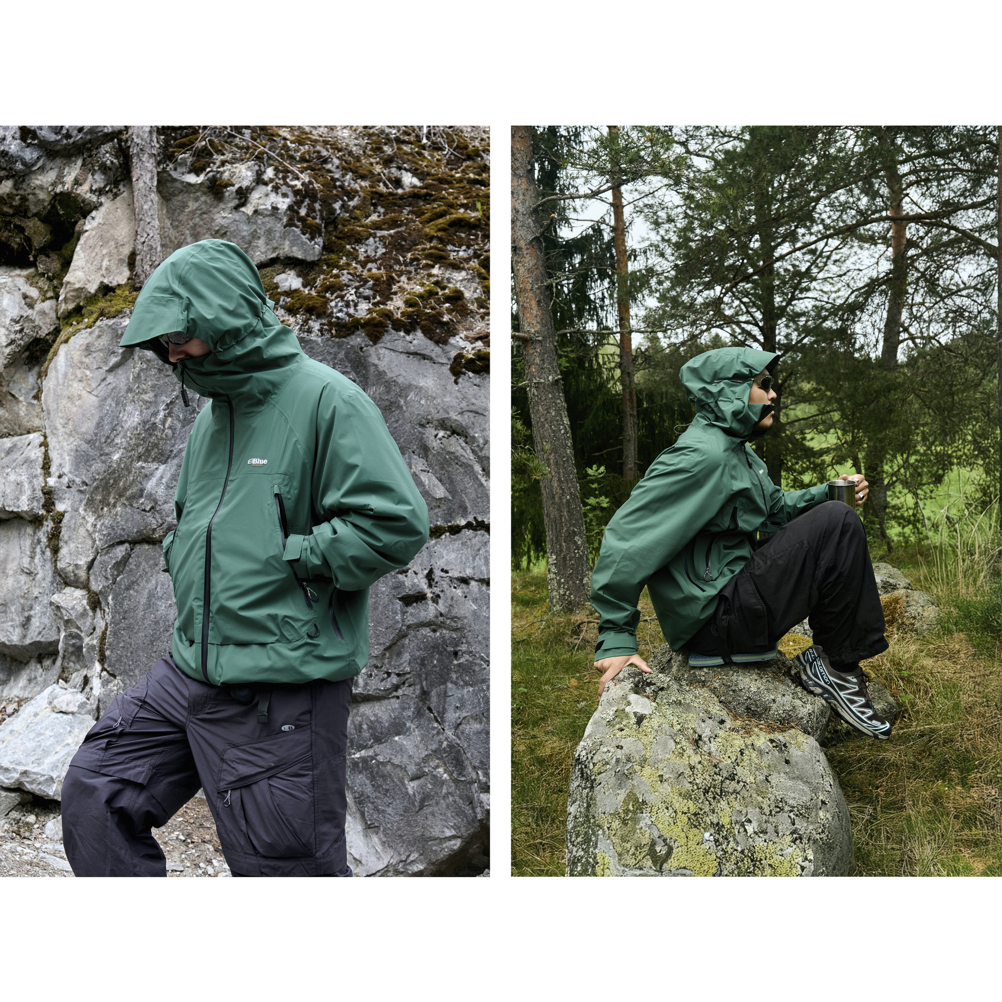 Куртка Nothomme Blue Outdoor Hiking Protective Jacket 