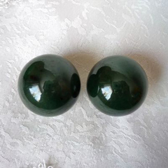 Бусины 10мм. Зелёный нефрит (модэ).