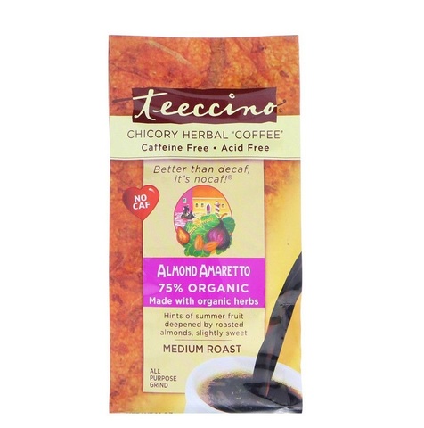 Травяной кофе с цикорием Teeccino без кофеина, миндальный амаретто 312 г