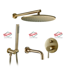 Душевой комплект 3 в 1  Warmer Bronze Line 400301-10D