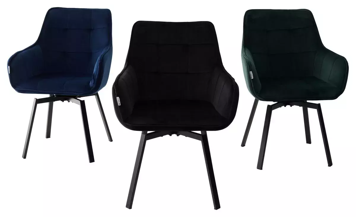 Стул MAVERICK 360 град. поворот. BLUVEL-78 GREEN/ черный каркас, М-City