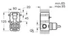 Vitra A49265EXP Набор встроенной душевой системы Win S, хром (верхняя лейка, ручной душ, смеситель встроенных внешняя и внутренняя часть)