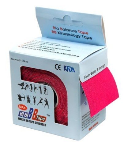 BBtape кинезио тейп 5см х 5м Н2О (розовый)