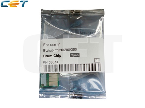 Чип драм-юнита для KONICA MINOLTA Bizhub C220/C280/C360 (CET) CMY, (WW), 90000 стр., CET8314