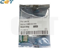 Чип драм-юнита для KONICA MINOLTA Bizhub C220/C280/C360 (CET) CMY, (WW), 90000 стр., CET8314