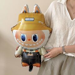 К Фигура, Плюшевый эльф в синем комбинезоне, 35''/89 см, 1 шт.