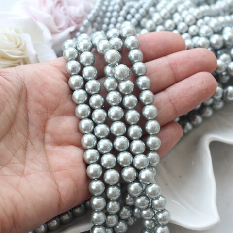 Майорка светло-серая 8 мм, 1 нить, МА140