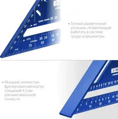 ЗУБР Кровельщик, 180 мм, 5-в-1, универсальный кровельный угольник, Профессионал (34391-18)