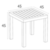 Столик пластиковый журнальный Siesta Contract Ocean Side Table, черный