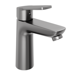 Смеситель для раковины Abelsberg Lineara UNF23508GM, космическая сталь