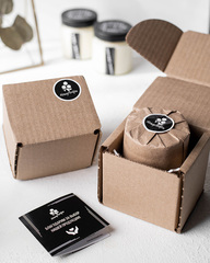 Свеча интерьерная из натурального соевого воска HoneyForYou Original