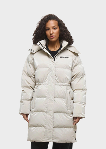 Куртка KARL LAGERFELD JEANS Long Pearlized Puffer