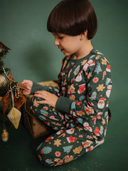 Пижама Mjölk Имбирный пряник, на манжетах