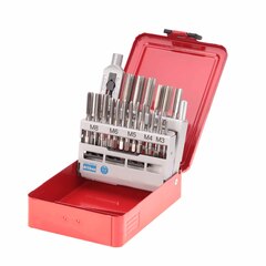 Набор метчиков комплектных M3 -M12 HSSE DIN352 (+ вороток) 22пр Ruko 245002E(K)