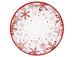 Тарелки, Снежные Искры, 17 см, 6 шт.