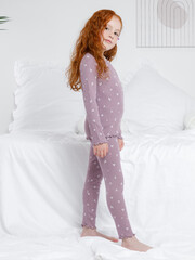 пижама  для девочки  К 1618/бузина,ландыши