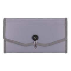 
          Папка-картотека Alingar, 260х140 мм, на пуговице, пластик, 900 мкм,12 отделений, серый